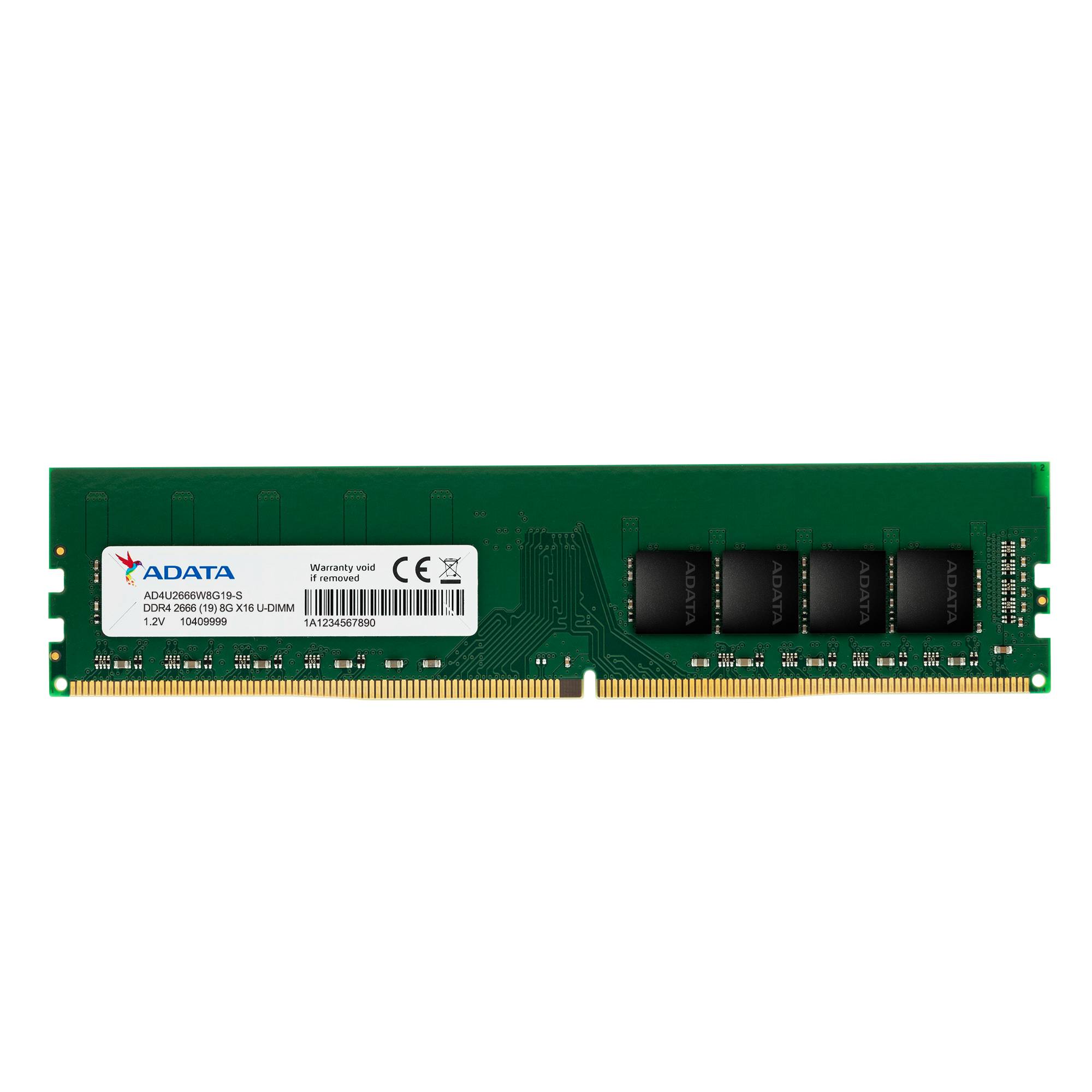 Memoria RAM ADATA PREMIER - 8 GB, DDR4, 2666 MHz, UDIMM, PC de Escritorio Memoria RAM ADATA PREMIER - 8 GB, DDR4, 2666 MHz, UDIMM, PC de Escritorio